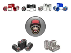 Tires Valve Caps Motorcycle Racing Style Pro